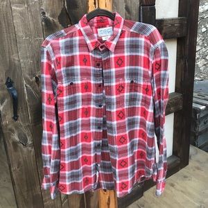 Lucky Brand Plaid Shirt LARGE